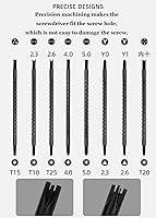 Vista 3 de Juego de destornilladores magnéticos multibroca 17 en 1, todo en uno, destornillador multiusos portátil, herramienta de destornillador ajustable