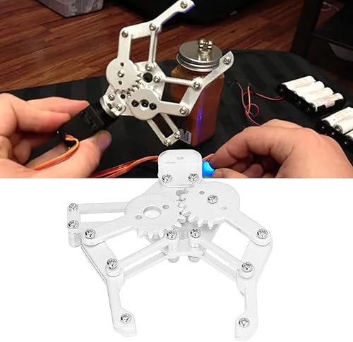 Miniatura 2 de Abrazadera de robot brazo de garra mecánico abrazadera de robot de aleación de aluminio accesorio de alta resistencia kits de ciencia educativa para