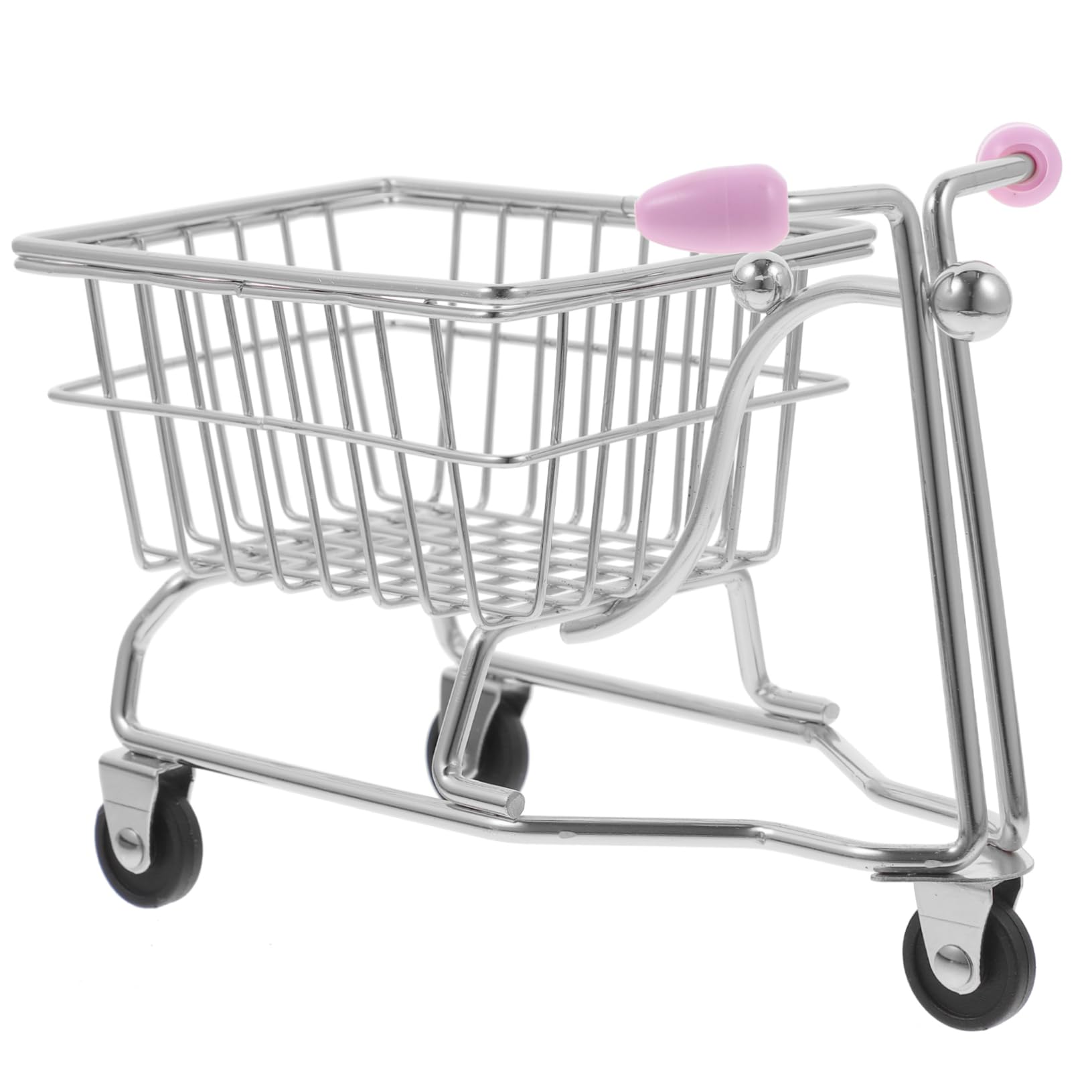 OKUMEYR Makeup Sponge Holder Miniature Shopping Cart Case Desk Small Shopping Cart Toy Random Color