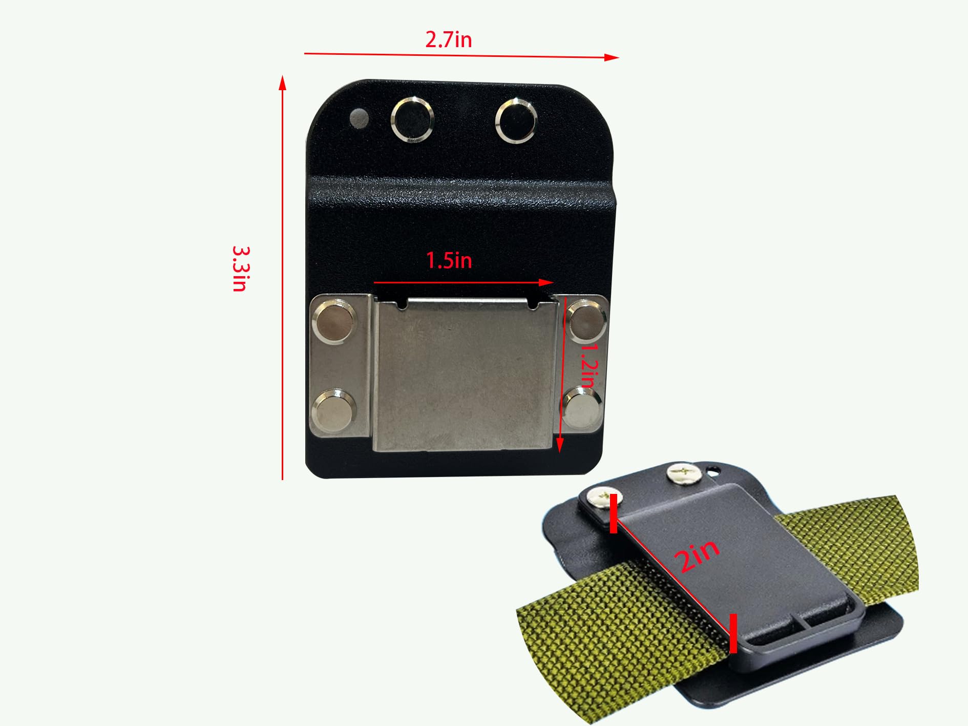 Support de perceuse pour ceinture à outils, ceinture jusqu'à 5,1 cm, clip de ceinture pour perceuse sans fil visseuse à percussion