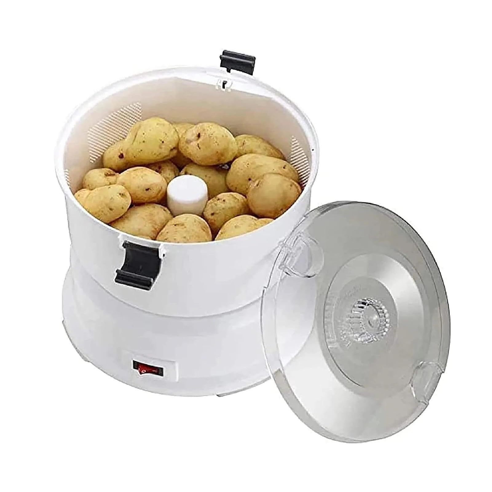 Pelador De Patatas, Pelador De Verduras Doméstico | Acero Inoxidable 85W, Capacidad 1kg, Pela Y Deshidrata Verduras En 2 Minutos, For Uso En Cocina Y Restaurante