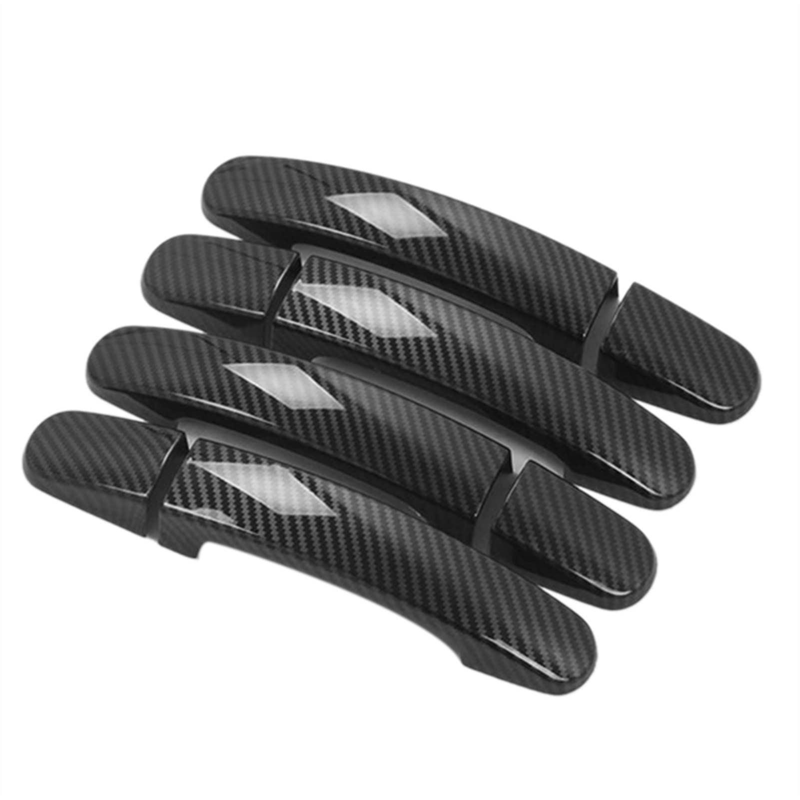 RINKTEEA Exterior Car Door Handle for Transit Custom Tourneo 2014-2020 Carbon Fiber Door Handle Sticker Decoration