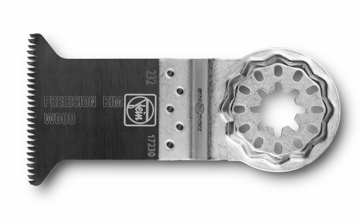 FEIN BIM E-Cut Precision Cutting Blade, Pack of 5 pcs., Width 50 mm, Length 50 mm, Starlock Attachment, Bimetal Saw Blade with Japanese Teeth on Two Rows