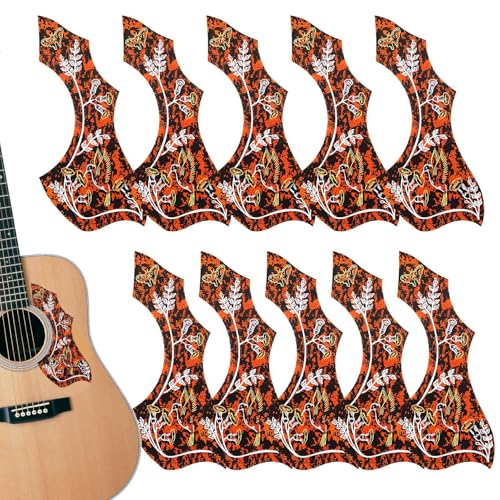 Daraserh エレクトリックギターピックガード、アコースティックギターピックガード | 10個のPVCギターピックガード | 結婚式、誕生日、記念日のためのアンチスクラッチ楽器アクセサリー