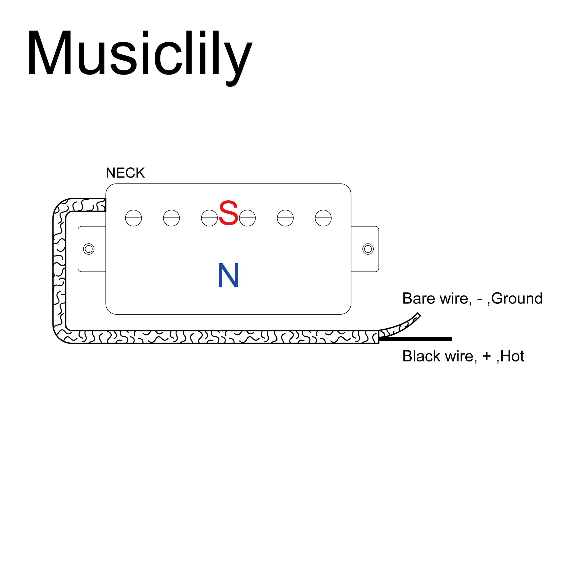 Musiclily Pro LP-CBLA Alnico 5 Pastillas Humbucker Cubierta Mástil 7,8K para Guitarra Eléctrica tipo LP, Nickel