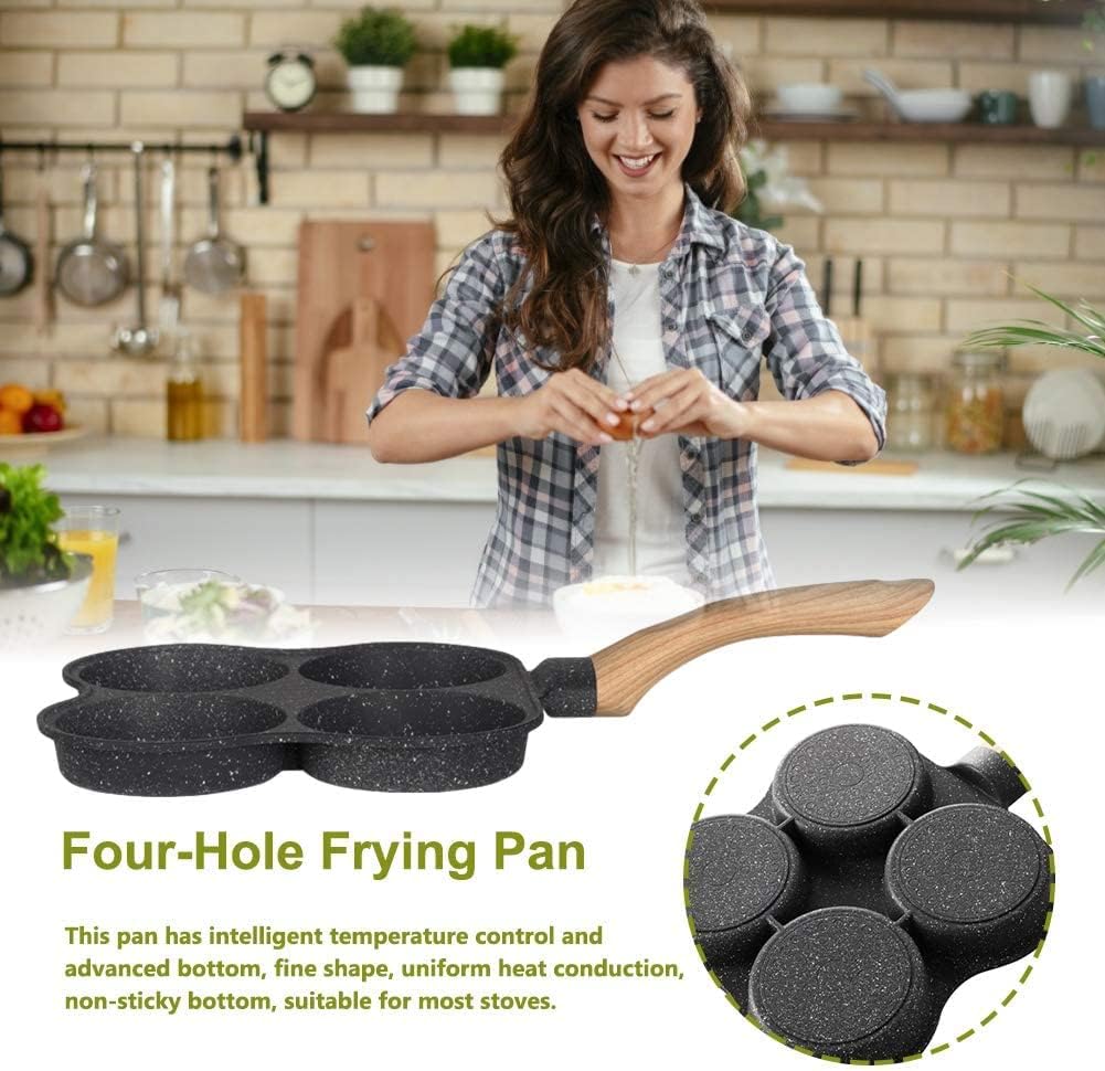 Omelet Pan,Pan Nonstick Pancake Pan,Egg Frying Pan,Frying Pan Egg Frying Pan 4-Cup Non-Stick Breakfast Skillet Cooker