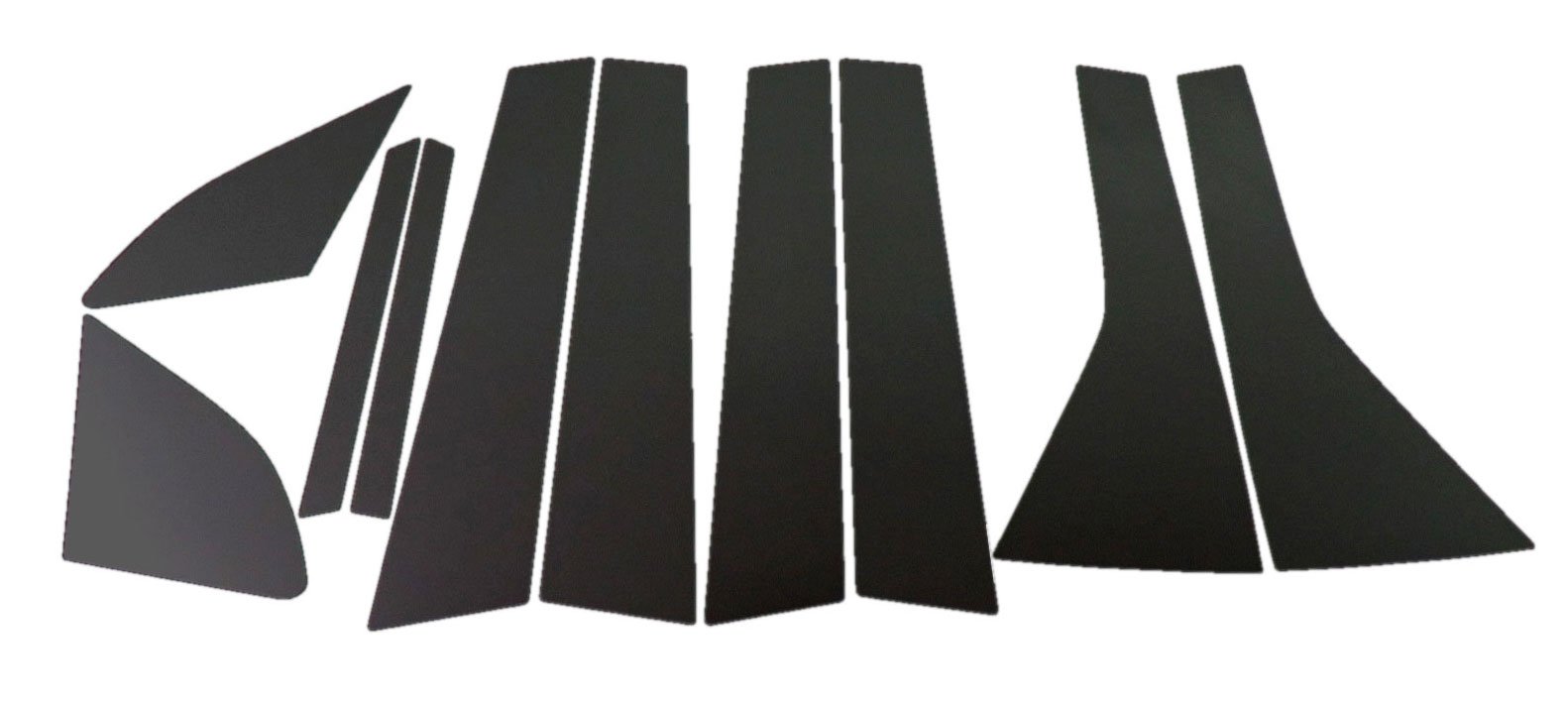 ステンレスピラー ホンダ フィットシャトル ハイブリッド GP2 純正バイザー装着車 ブラック 鏡面仕上げ AP-PILMR539-BK 入数：1セット(10枚) ステンレスピラー ホンダ フィットシャトル ハイブリッド GP2 バイザー