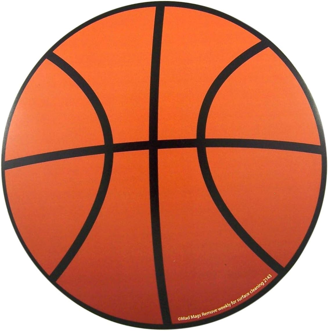 Mini Basketball Magnets for Team and Coach, Magnetic Basketball Decal for Lockers, Car, Fridge, Pack of 5, 3 3/4 Inch
