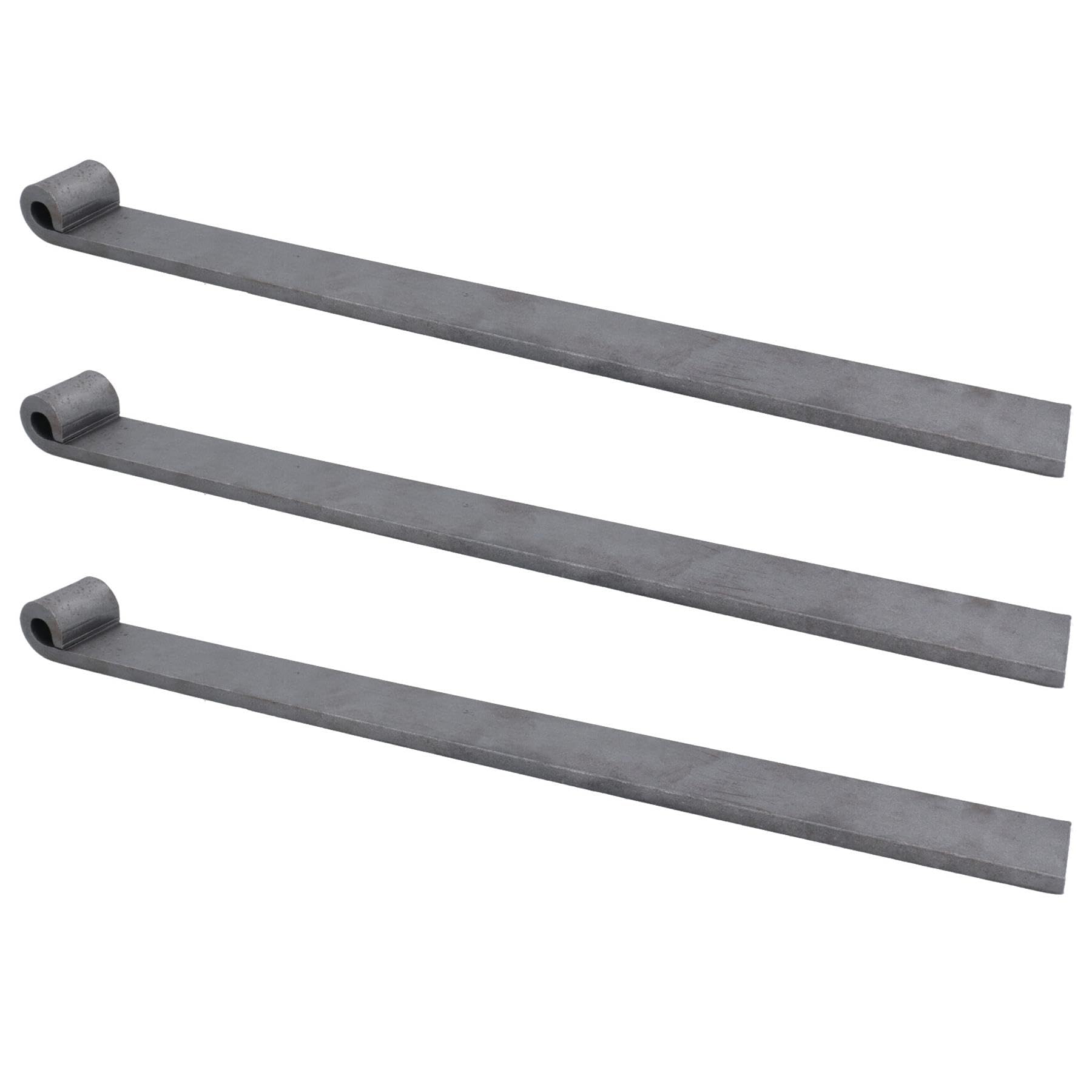 Trailer Tailgate Strap Hinge Self Colour 12.5mm Pin Weld On 460mm Long 3pc