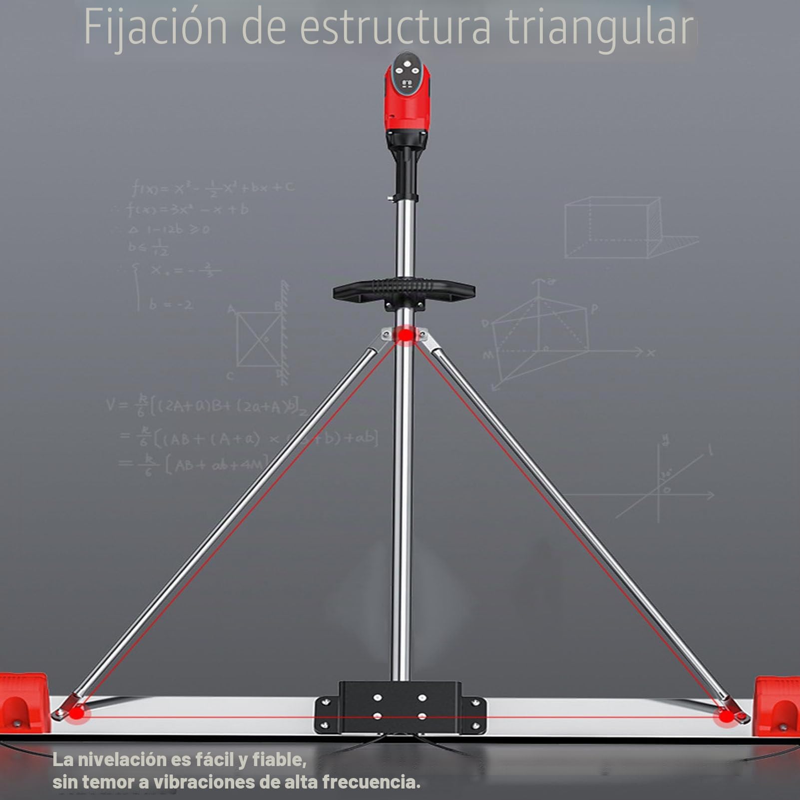 Kit Vibratorio de Regla de Hormigón Eléctrica, Regla de Nivelación de Superficie de Hormigón, Funciona con Batería, Regla alisadora de superficies de hormigón eléctrica inalámbrica ,1.5m-2Battery