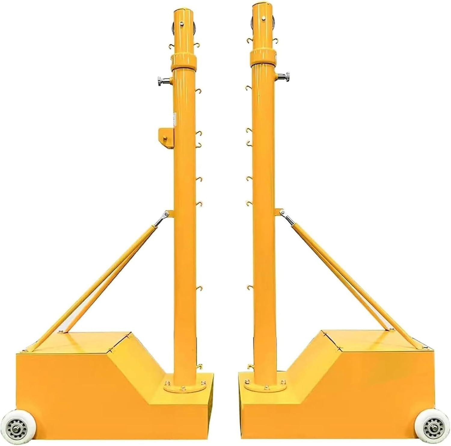 Adjustable Badminton Net, Volleyball Net with Wheeled Weighted Base and Net, Badminton Sets for Backyards, Stadium Training