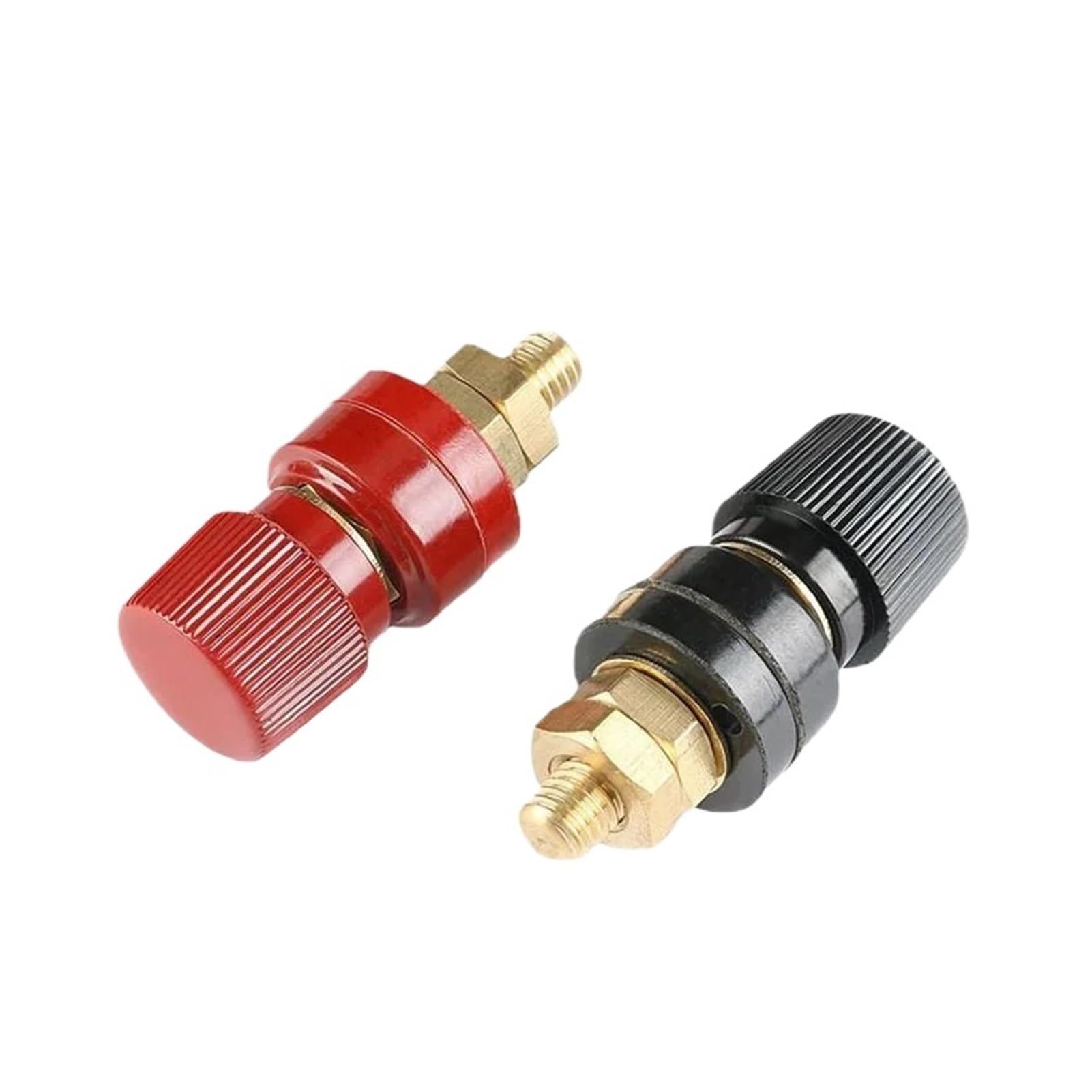 Power Junction Post Connectors Circular Inverter Power Terminal Block JS-555 JS555 Joint High Current Explosion-Proof All-Copper Red Black Terminal Blocks(M10-Black)