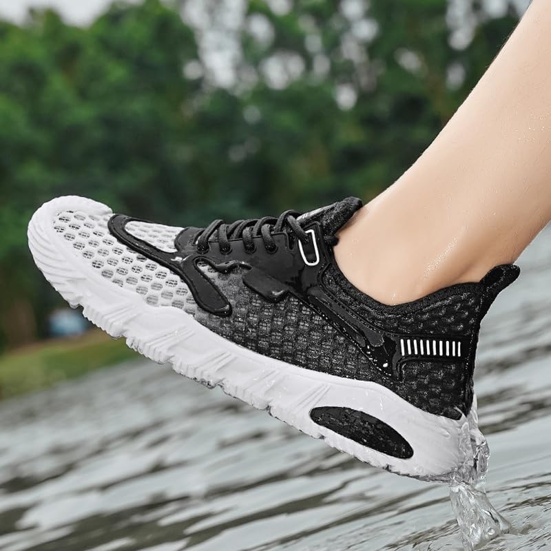 Men's Lightweight Quick-Drying Water Shoes Sports Walking Shoes, Quick-Drying Water Socks Barefoot Slip-on, Suitable for Beach Pool Swimming River Lake Surfing Men2