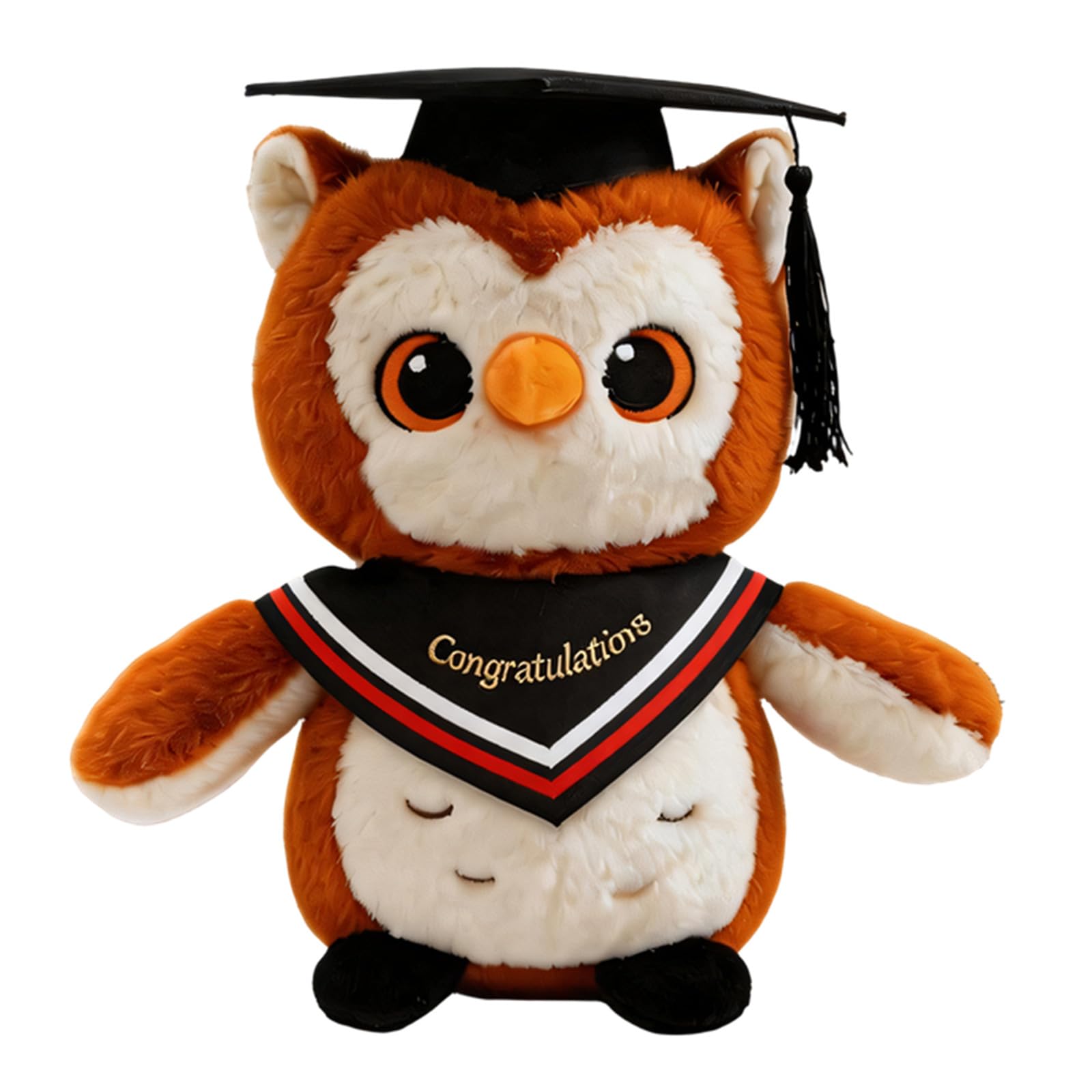 Tsophreniq Doctor Owl Ornament 23Cm Plush Toy Ideal for Graduation Theme Party Supplies Doctor Hat Soft Toy