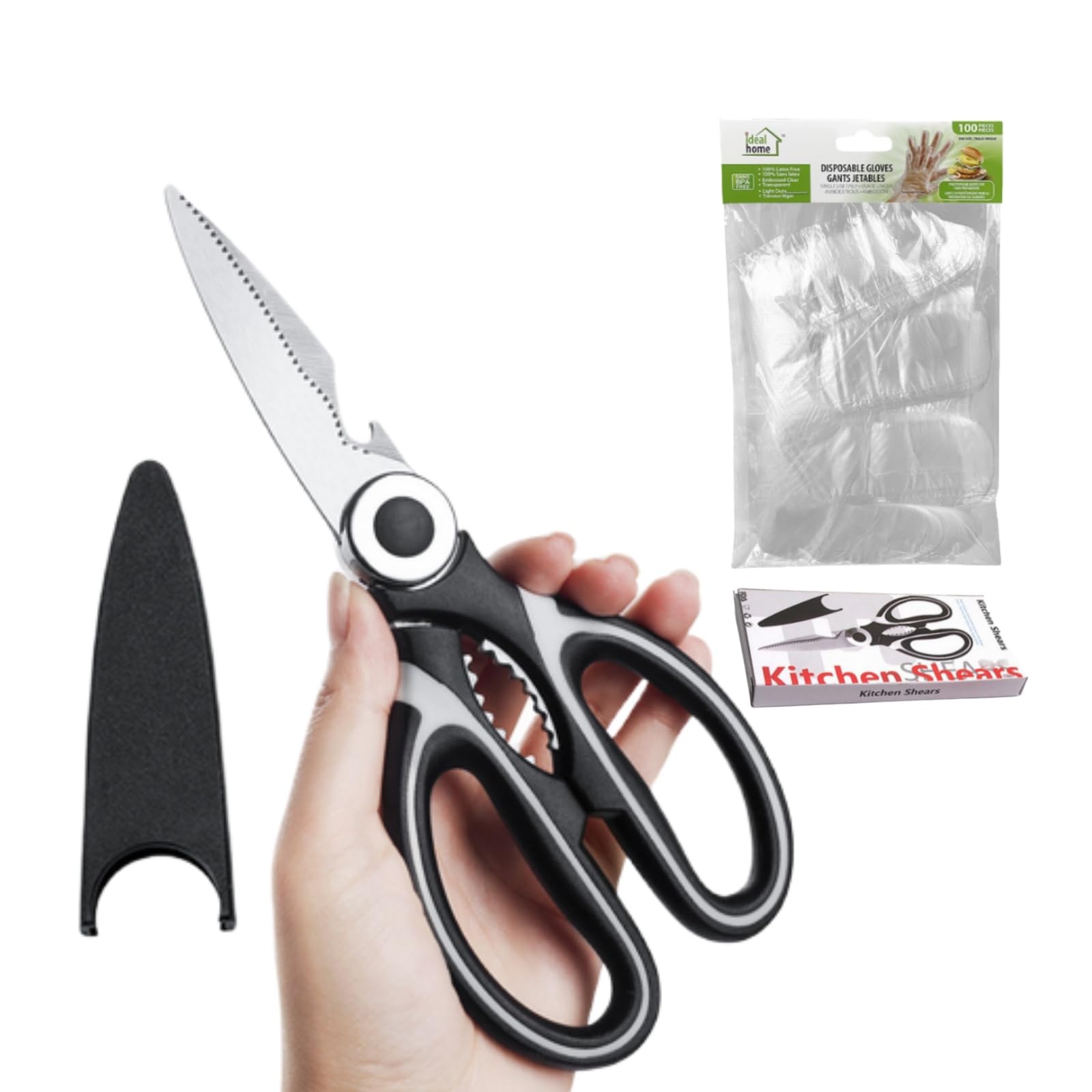 Amazon.com: EBIEFLY Heavy Duty Kitchen Aid Scissors Professional Shears ...