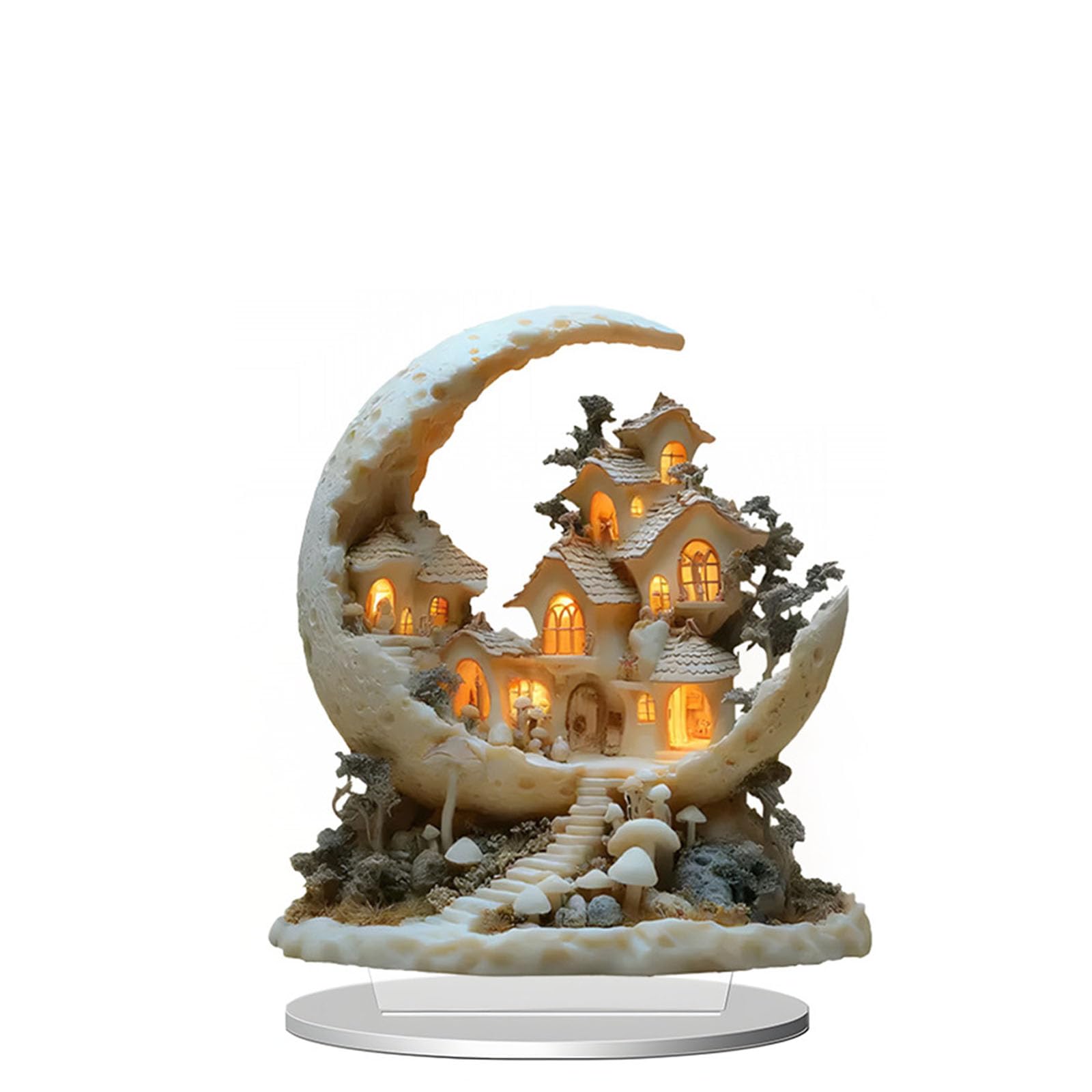 Themed Acrylic Ornament, Desktop Home Decor for Seasonal Display, Ideal for Special Occasions & Blessings Home Decoration