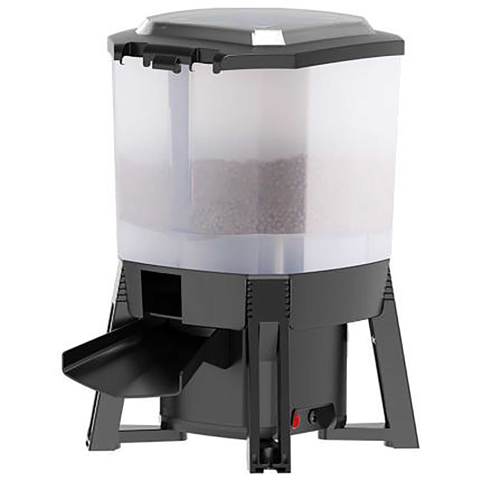 Mangeoire automatique pour poissons de bassin, batterie solaire, alimentation dispersée à 120°/3 distances d'alimentation/1-6 prises/jour, distributeur de nourriture pour poissons électrique