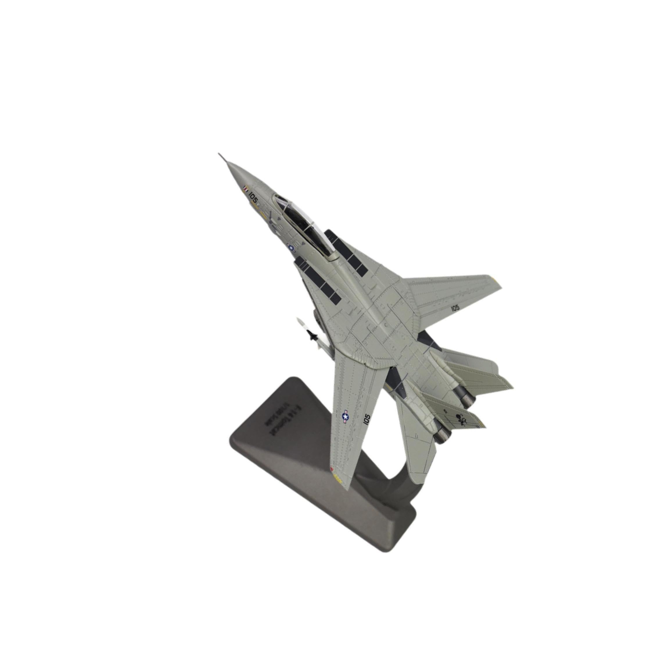 BEALIFE Modello di aereo da caccia F14D, espositore da collezione, elegante decorazione per gli appassionati di aviazione, decorazione per la casa, ornamento