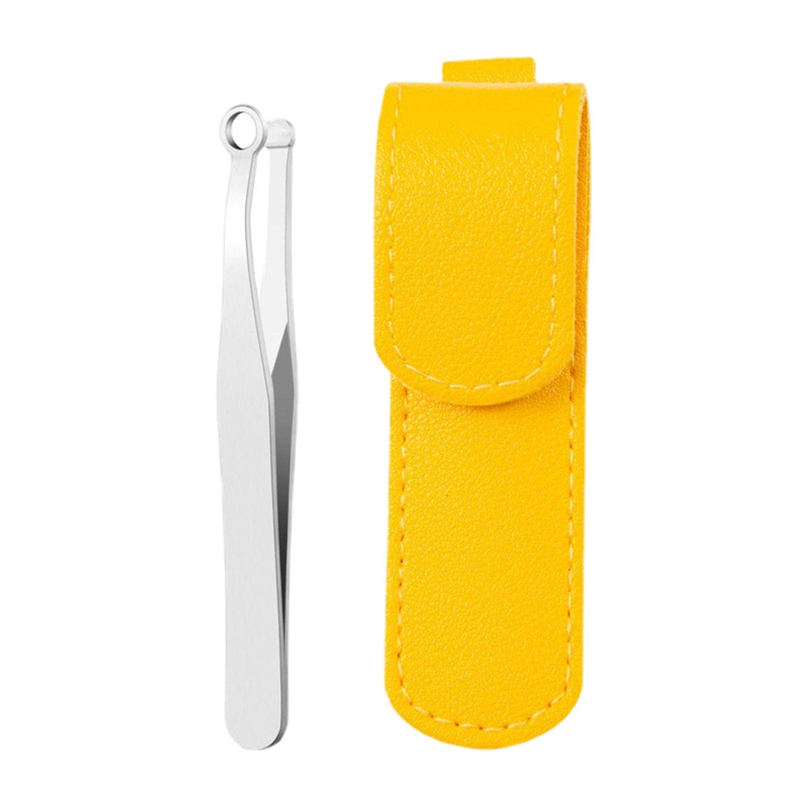 Nose Hair Tweezers Round Tip Water Resistant for Body Facial Eyebrow Brow