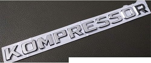 Miniatura 6 de KOMPRESSOR - Adhesivo decorativo para guardabarros de cajuela y emblemas cromados, negro mate, para Mercedes Benz AMG (negro brillante)