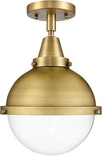 Innovations 447-1C-BB-HFS-82-BB One Light Flush Mount from Franklin Restoration Collection