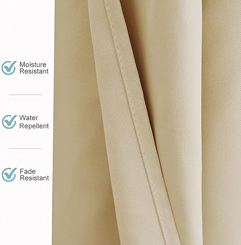 Miniatura 5 de RYB HOME - Cortinas para exteriores resistentes al viento, blackout y aislantes térmicas pesadas para porche, kiosco, toldo, pérgola, garaje,