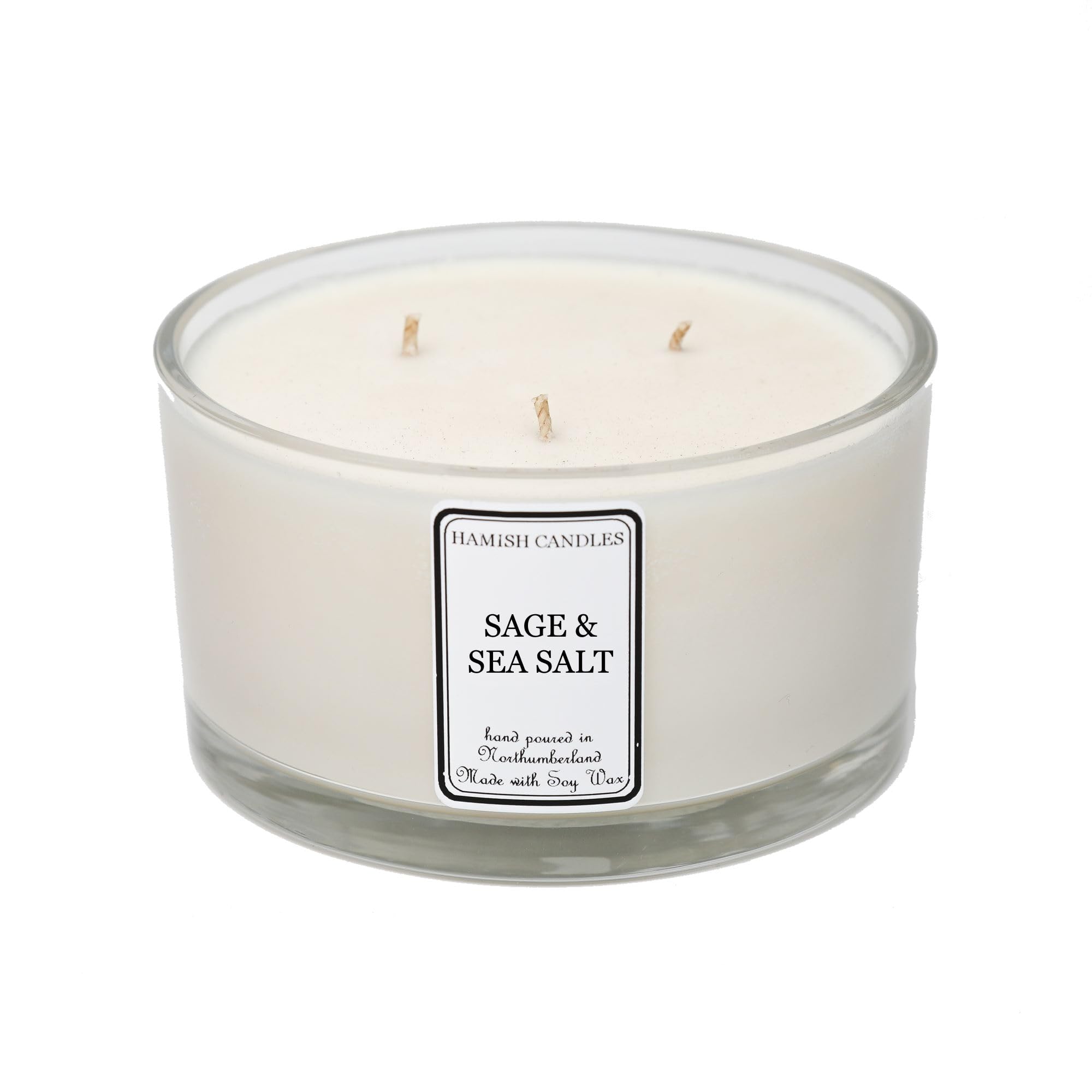 Sage & Sea Salt – 50cl Soy Wax Candle - Can Be Personalised