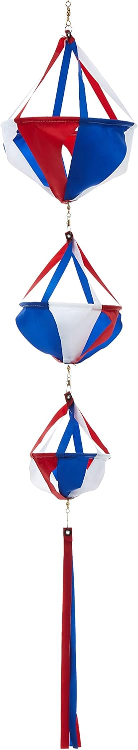 Premier Kites 22602 Wind Garden Spinnies Set, Patriotic, Small