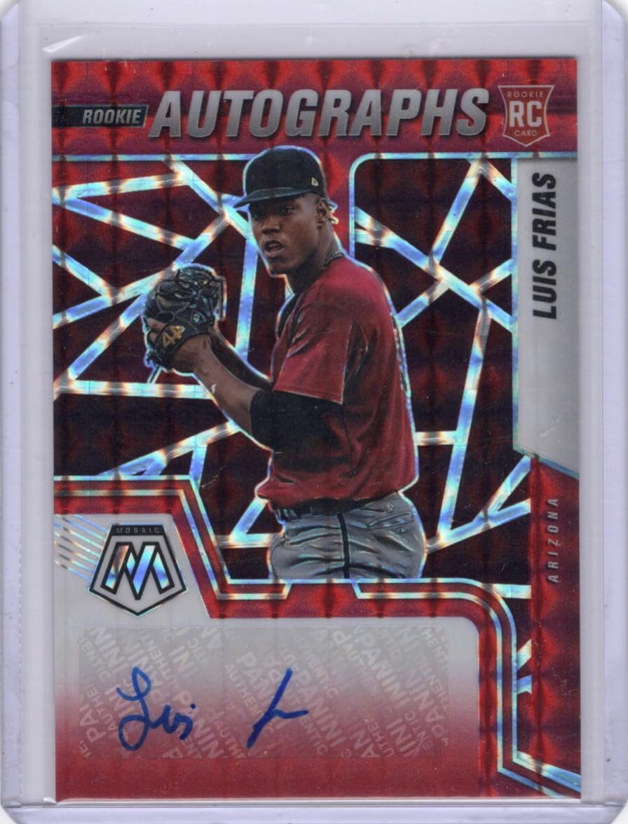 Luis Frias Autographed Mosaic Prizm Rookie Card Collectible Baseball Card - 2022 Mosaic Baseball Card #RAM-LF (Diamonbacks)