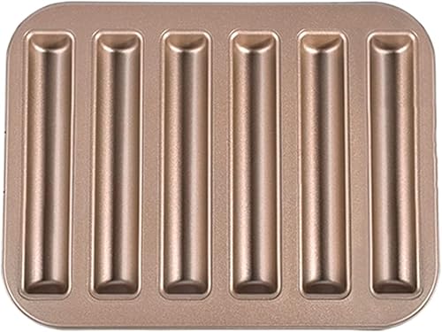 LIFKOME Bandeja para hornear galletas, pan de pan, bandeja para hornear biscotti ladyfinger dona galleta de pan de maíz, moldes para hornear