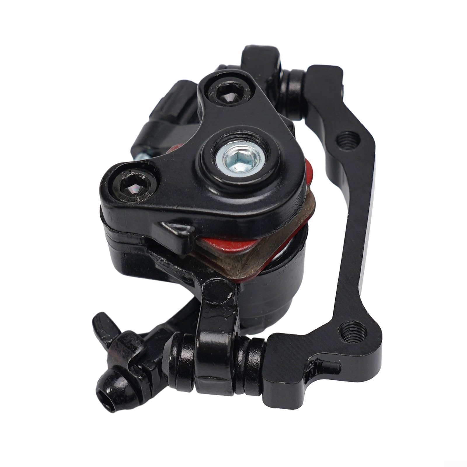 AIKEOU Front and Rear Mechanical Disc Brake Caliper for Bicycles Aluminum Alloy Body Designed to Fit 160mm Rear and 180mm Front Rotors,F160-180
