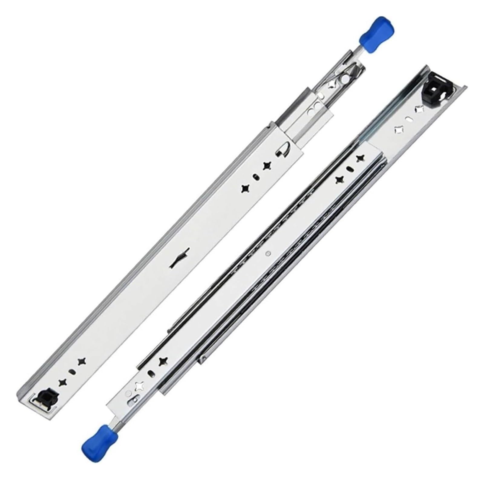 CYJAZNHH Drawer Runners with Lock Ball Bearing Three Fold Full Extension 53mm Wide 10-48 Inches(10in (250mm))
