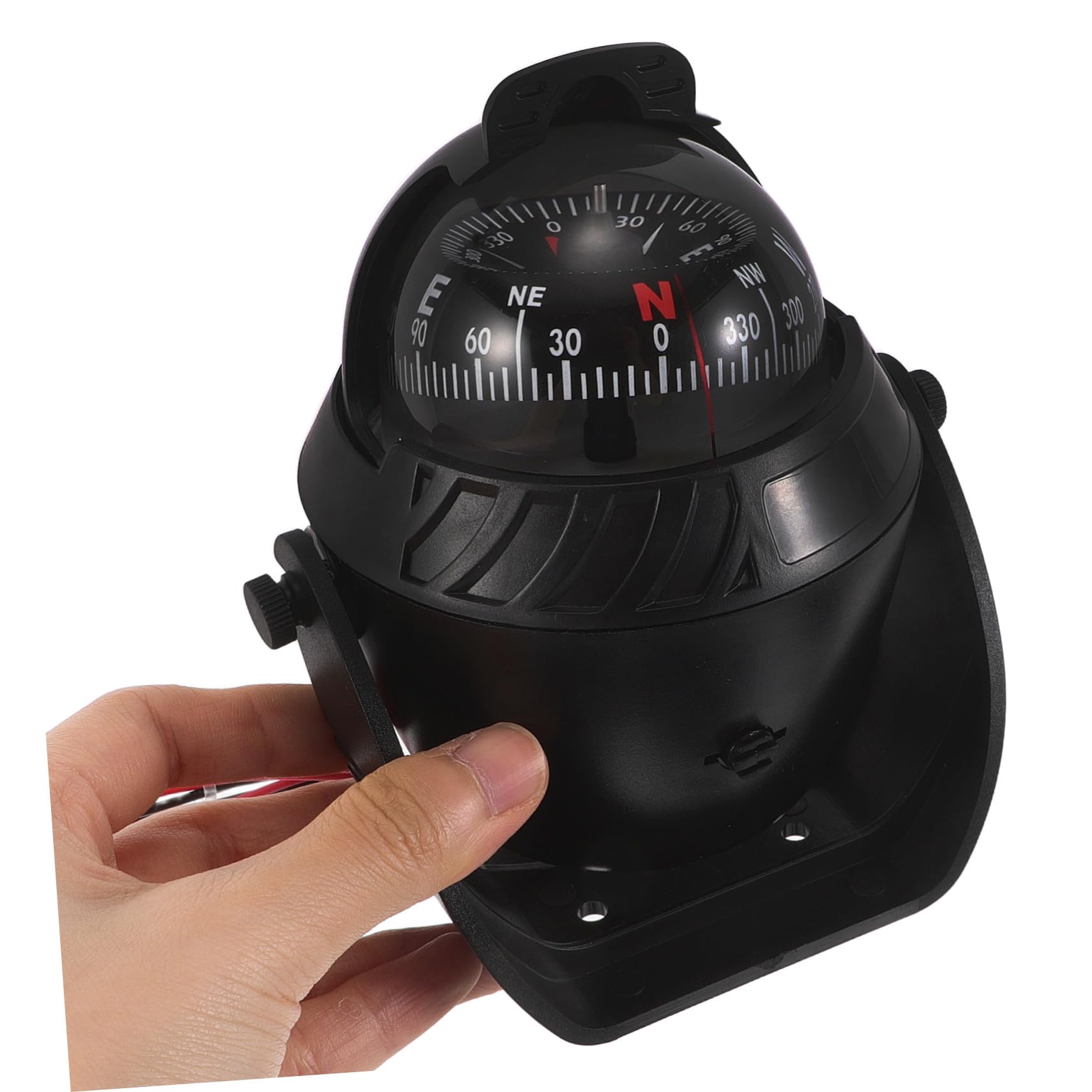PRETYZOOM Brújula para Salpicadero de Coche Brújula de Navegación con Luz Nocturna LED Accesorio para Coche Moto Todoterreno y Exploración al Aire