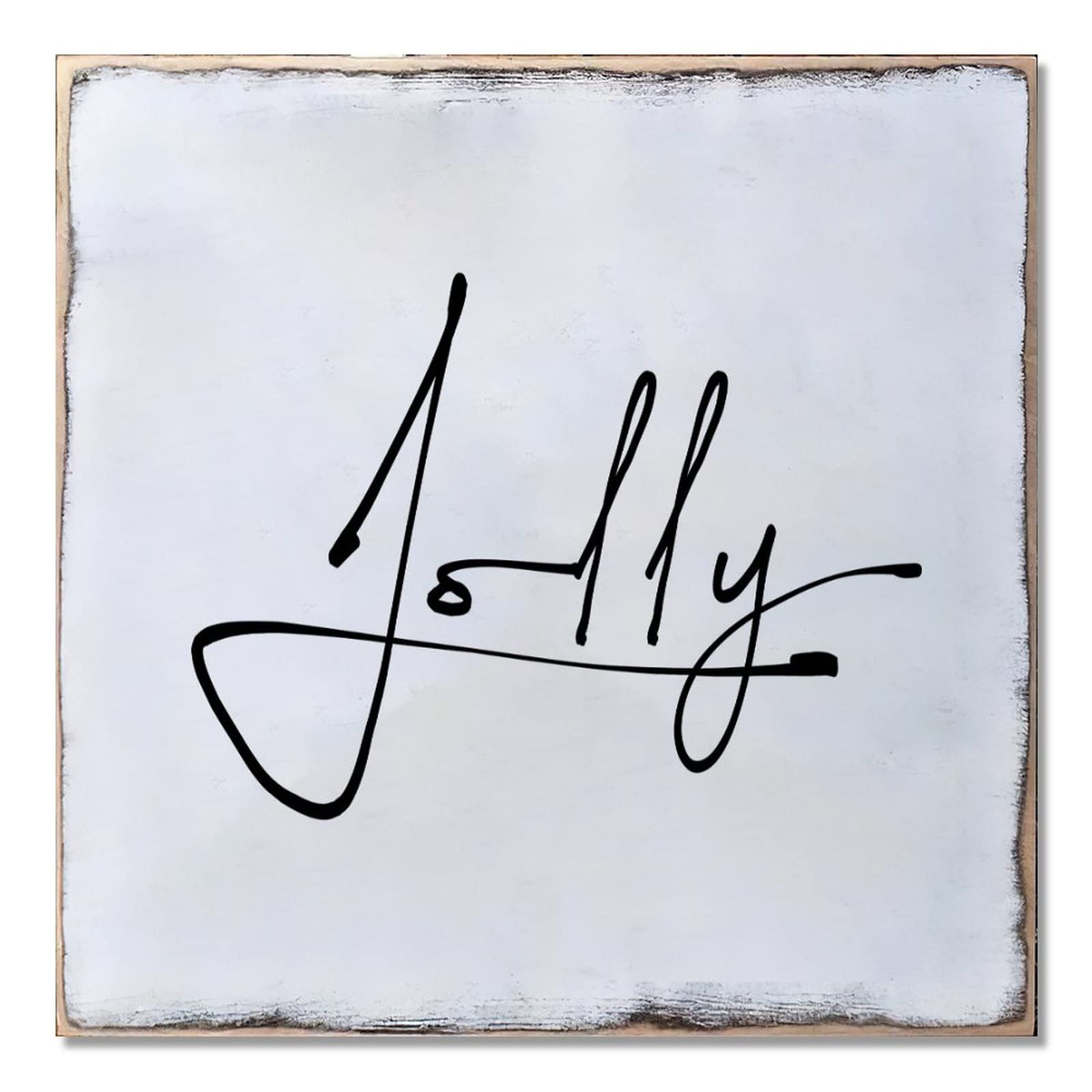 Décoration de fenêtre de Noël en bois Jolly pour habiller votre maison en fête