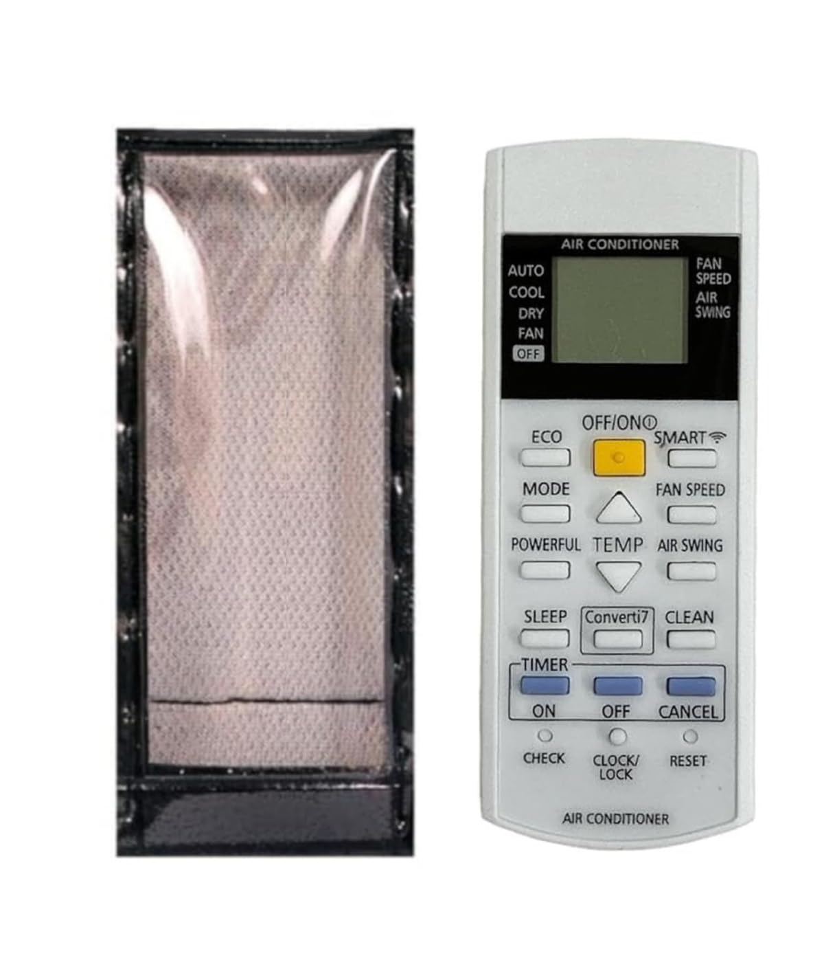 Protective Cover Compatible with Panasonic AC Remote Control, PU Leather Cover Holder Black 0(Before Placing Order,Compare Your Old Remote Photo with Image) AC-29J-image-23