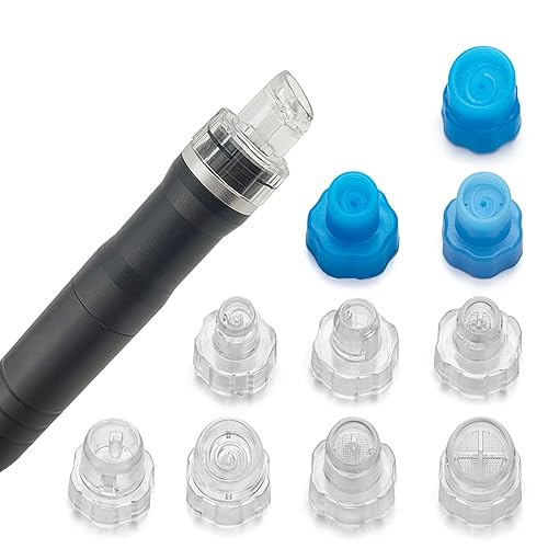 Cuidado facial Herramienta de limpieza facial Set de belleza de la piel Hydro Dermobrasion Peeling de agua 8pcs Elitzia ETAF133T (blanco)