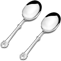 Vista 1 de Wallace Napoleon Bee 18/10 - Cuchara grande de acero inoxidable de 9-3/4 pulgadas (juego de dos)