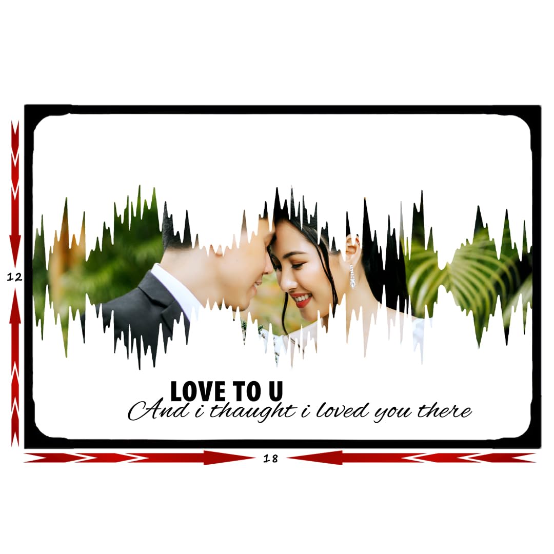 TWL 12x18 Laminated Photo Frame with Black outer beeding | Landscape | A3 Size | Scratch and water resistant coat | Customizable | personalized gifts | Wedding Gifts | Home Decor | Wall frames