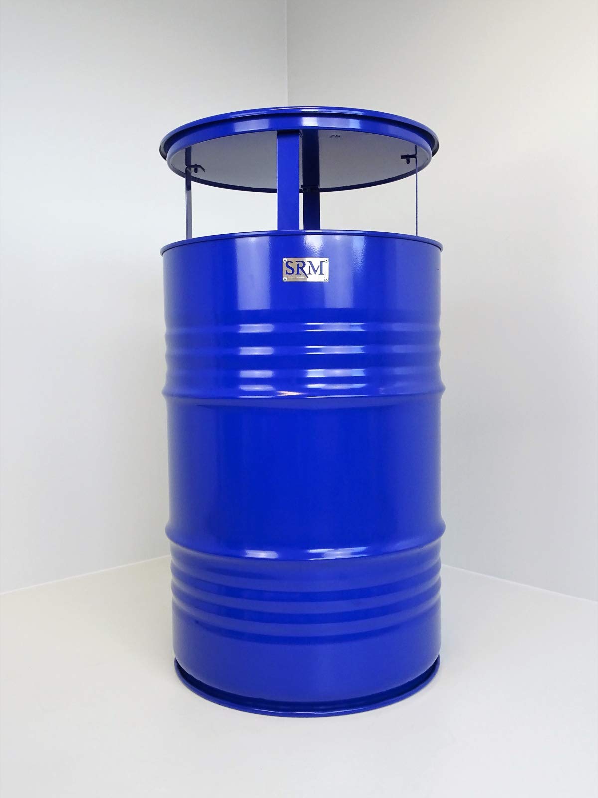 Fassmöbel Stehtisch Bistrotisch Tisch Design Partytisch Blau Ø 57cm Höhe 108cm / Glatter Glanz - Pflegeleichte Oberfläche