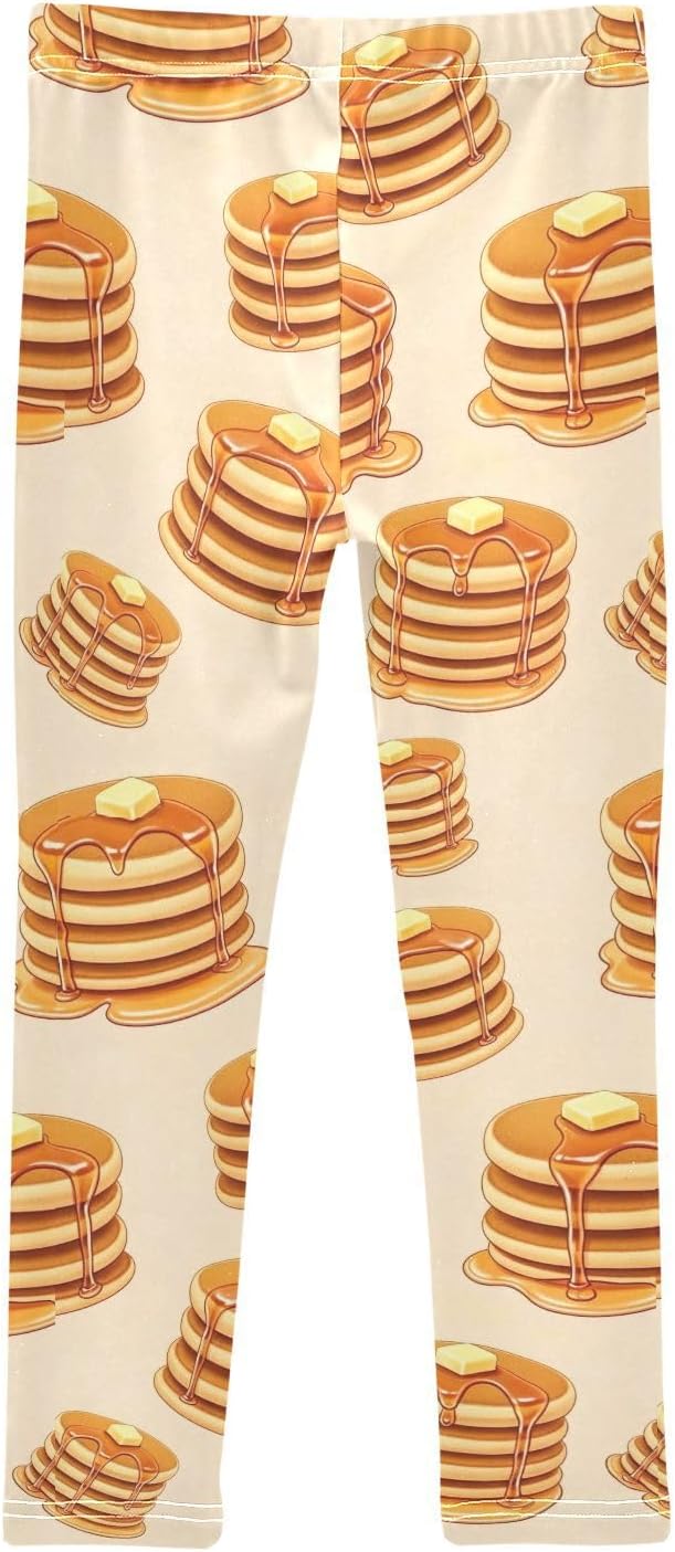 GAIREG Girls Yoga Pants Cute Bread Beige