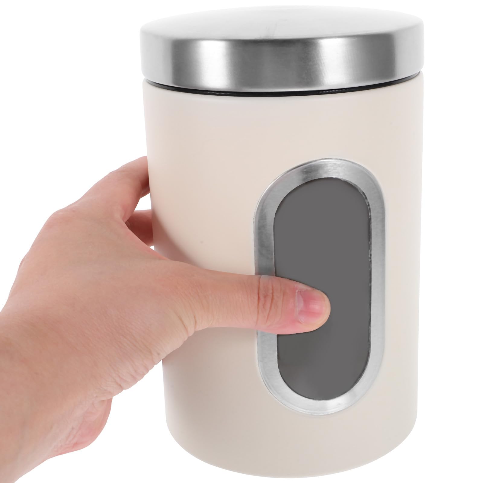 Juego de 3 Botes de Almacenamiento Herméticos de Acero Inoxidable Tapa Sellada para Café, Té y Alimentos en Cocina y Restaurante