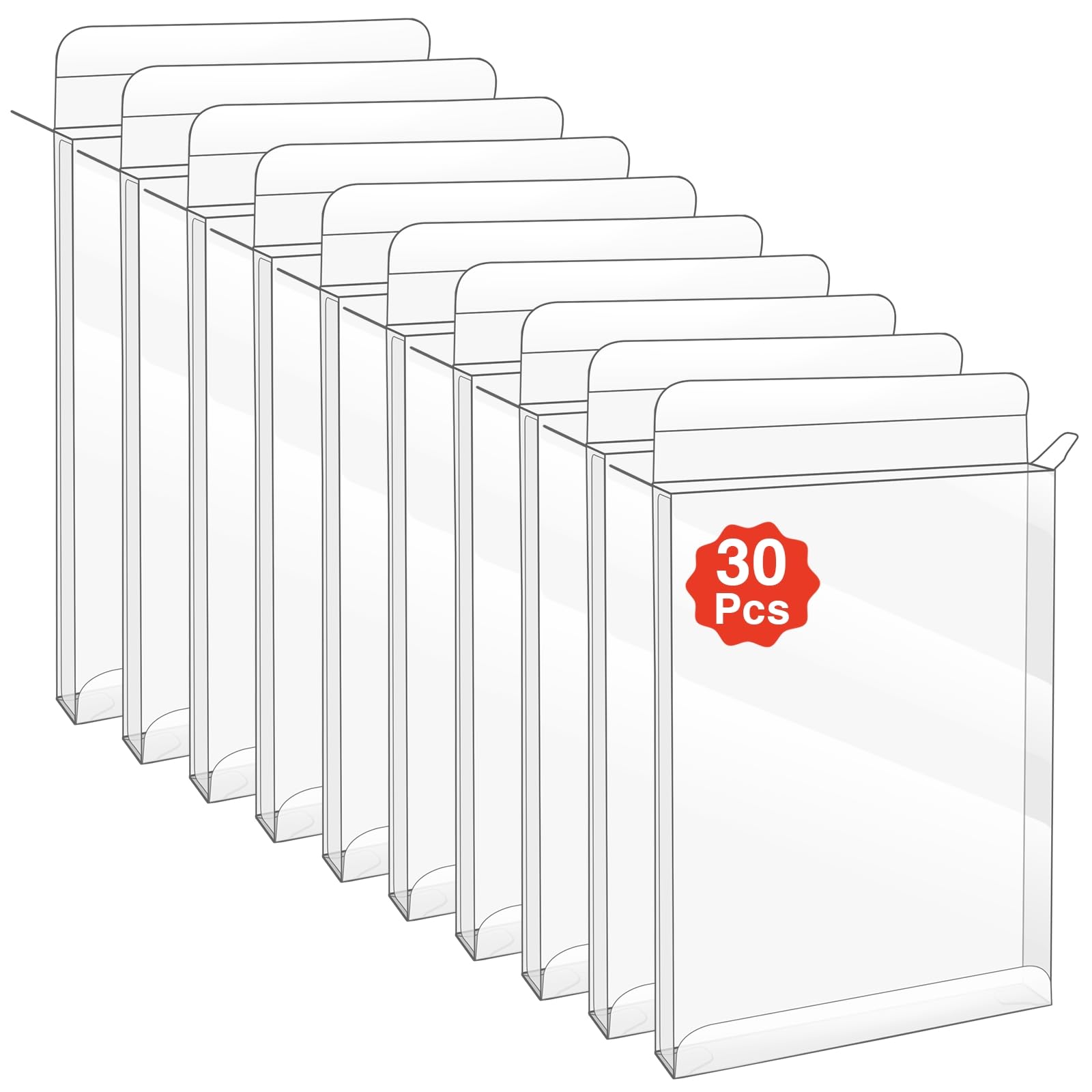 30 fundas protectoras de videojuegos CIB para PS2, Wii, Wii U, Gamecube, Xbox y DVD, funda protectora de caja de juegos estándar