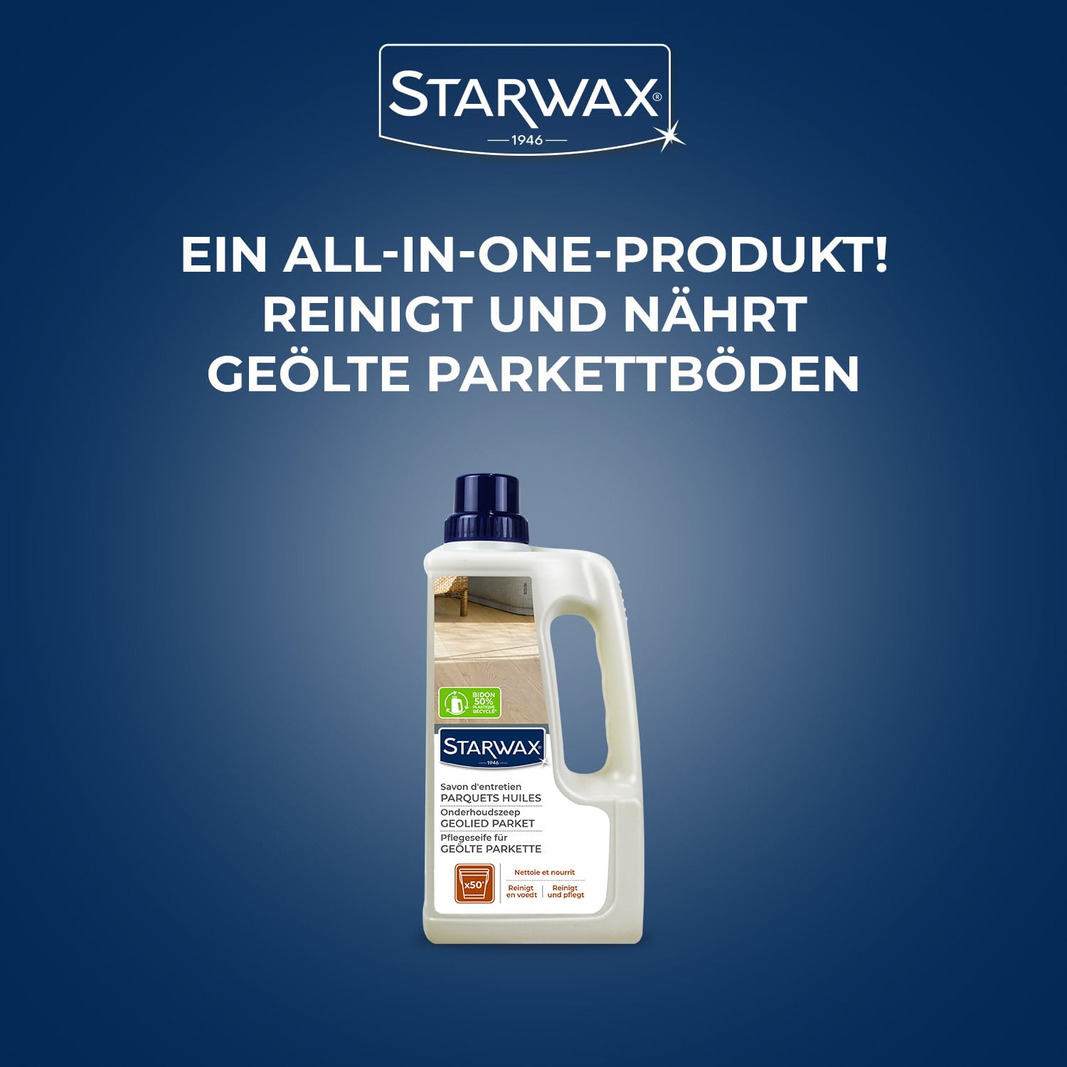 Starwax - Jabón líquido para mantenimiento de parqué aceitado