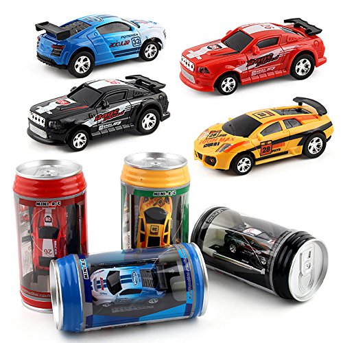 RENNICOCO Mini Speed ​​RC Radio Remote Control Micro Coke può Auto da Corsa Giocattolo