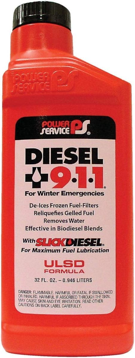 Belgrade Parts & Service, Inc. Power Service Diesel 9-1-1 Winter Rescue Formula 26 oz, Pack of 12