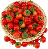 Vista 1 de Gresorth 40pcs Mini Artificial Tomate Decoración Falso Fruta Casa Fiesta Navidad DIY Material - 1.4 in