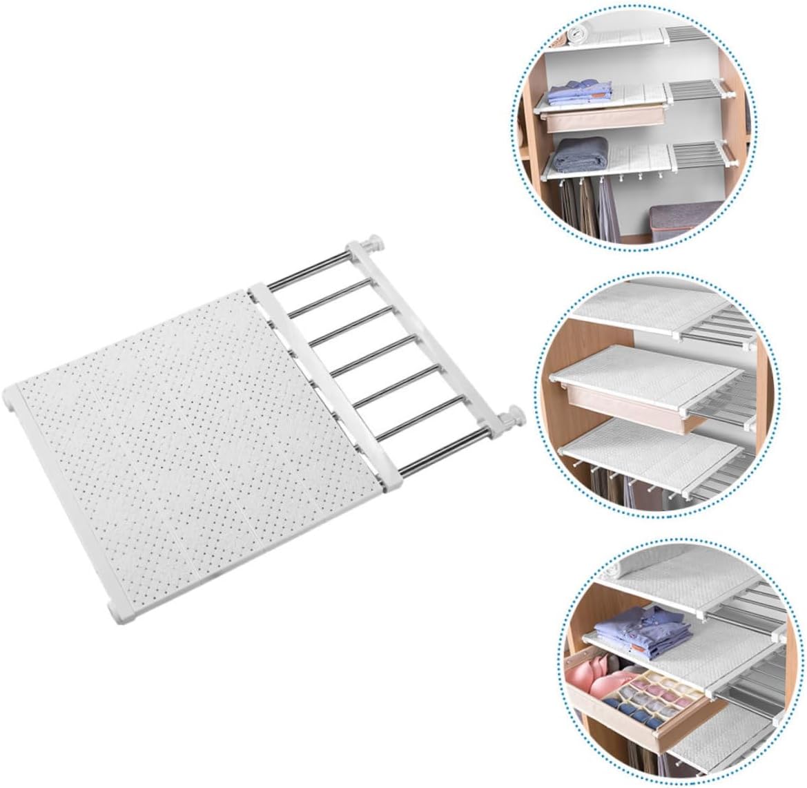 1pc Expandable Shoe Rack Retractable Storage Partition Closet Dividers for Shelves