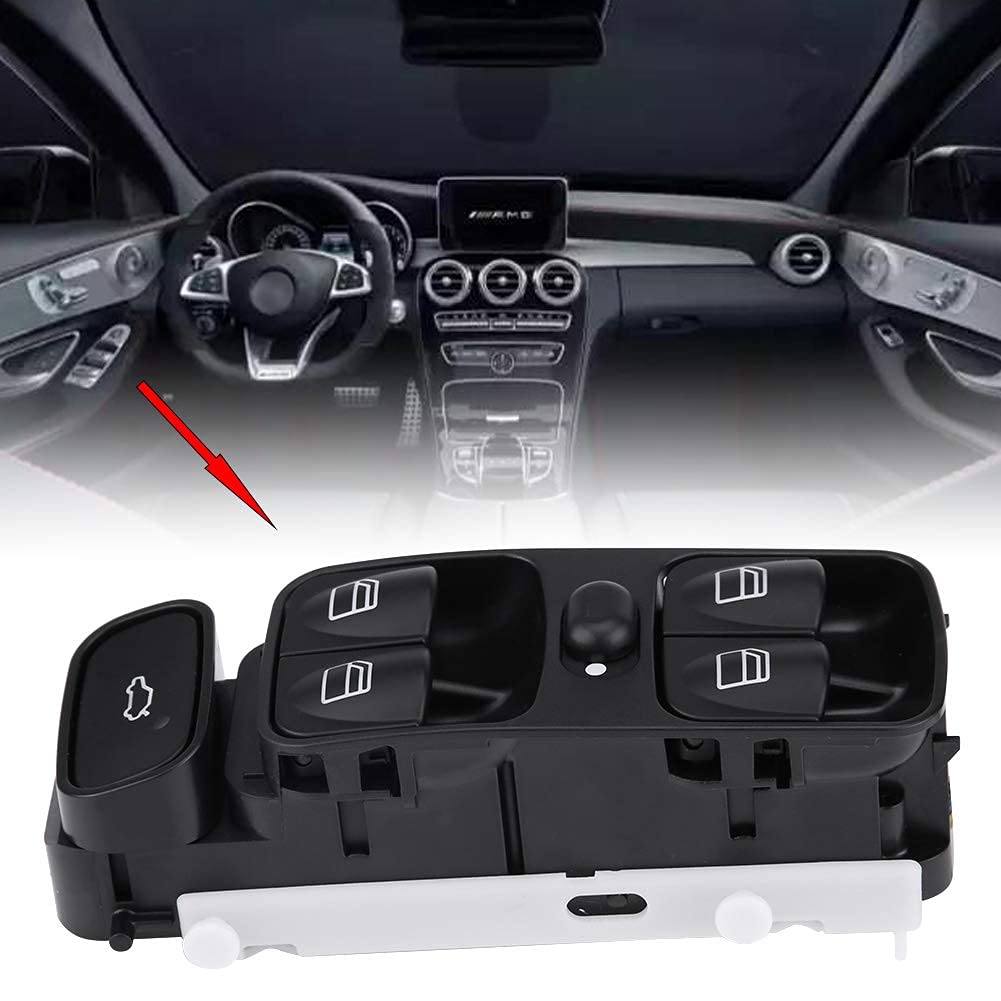 Aramox Interruptor de la ventana eléctrica, Interruptor de la ventana principal de energía para W209 CLK320 CLK500 2003-2009
