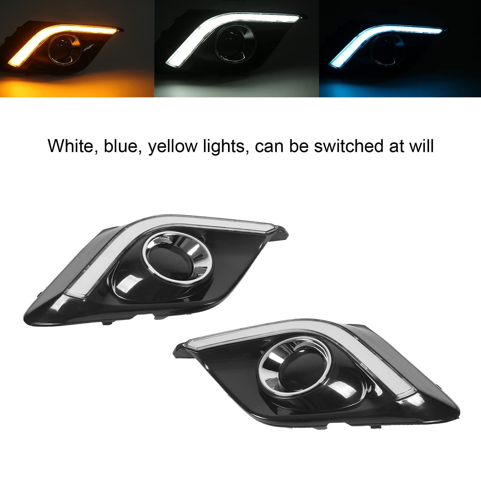 Luces LED de circulación Diurna para Mazda3 Axela 2013-2016, 3 Colores