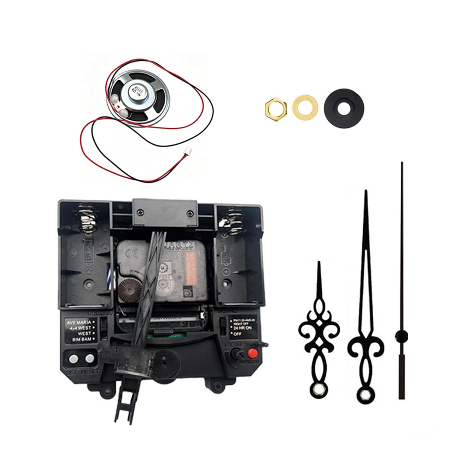TFAOYS Pendulum Clock Movement Music Box Quiet Mechanism Decorative Use Wall Clock Replacement Part for Wall Repair Parts